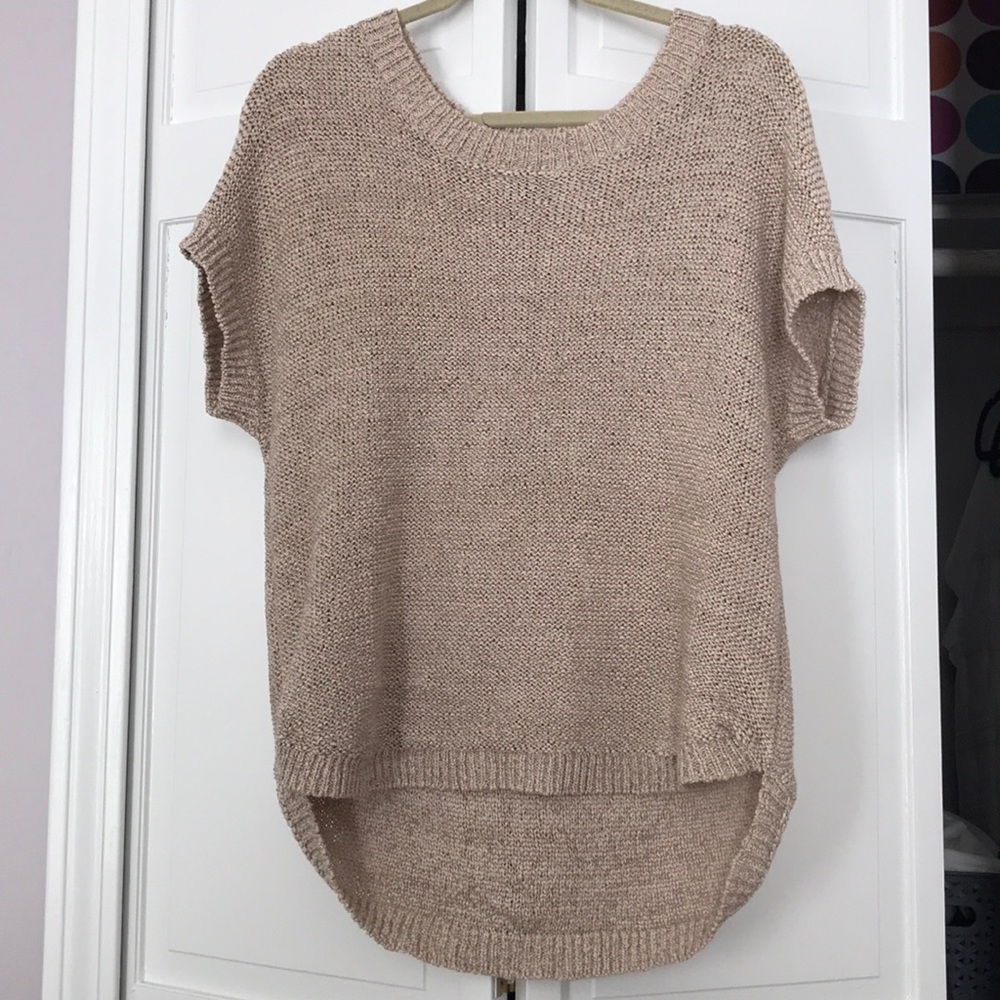 Tan Diana Buckman SS Sweater